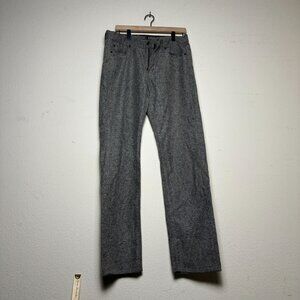 VTG 7 For All Mankind Wool Blend Casual Trousers Pants Men 32x33 Grey Formal